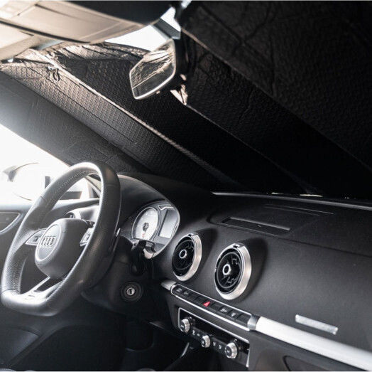Kaver Car Windshield Sun Shade Interior Matte Double Bubble 150x80cm