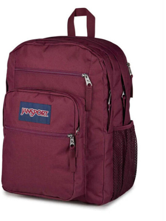 Jansport Big Student School Backpack Burgundy 34 Litre