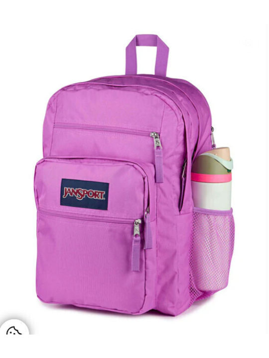Jansport Big Student Ghiozdan Școlar De Spate Fuchsia 34 Litri