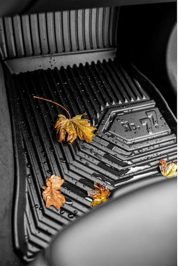 Frogum Set of Front and Rear Mats 4pcs Tray Type for Skoda Kodiaq Black