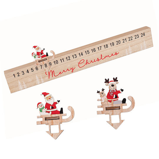 Christmas Wooden Calendar 40cm