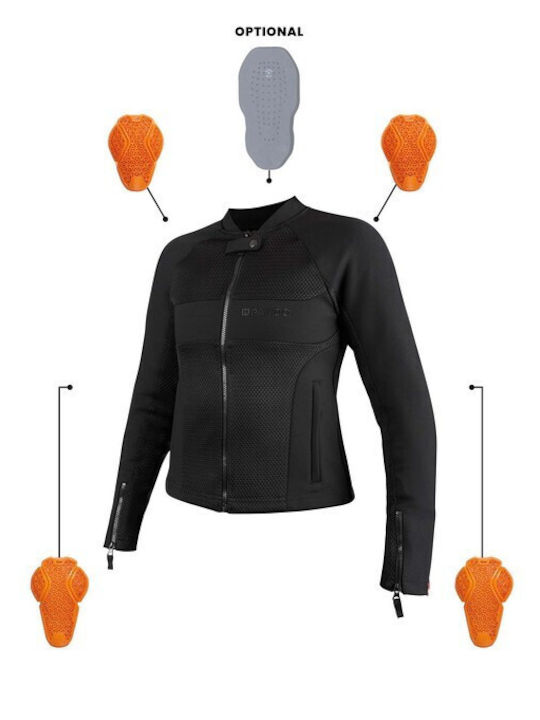 Pando Moto Stealth Summertime Women's Riding Jacket Cordura Black