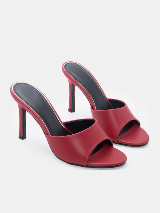 Damen Sandalen Burgundische