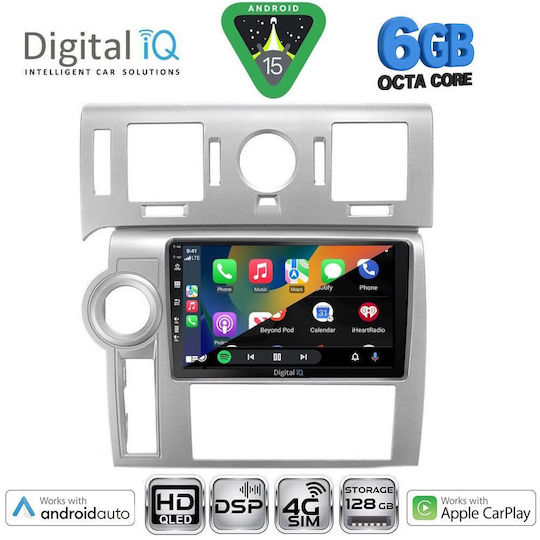 Digital IQ Ηχοσύστημα Αυτοκινήτου Hummer H2 2008-2009 (Bluetooth/USB/WiFi/GPS/Apple-Carplay/Android-Auto) με Οθόνη Αφής 9"