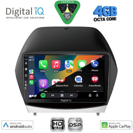 Digital IQ Ηχοσύστημα Αυτοκινήτου για Hyundai iX35 2010-2015 (Bluetooth/USB/WiFi/GPS/Apple-Carplay/Android-Auto) με Οθόνη Αφής 10"