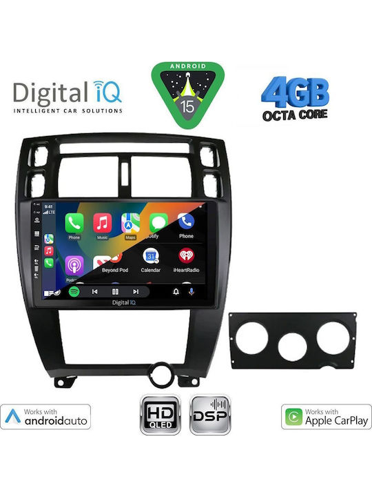 Digital IQ Car Audio System for Hyundai Tucson 2004-2010 (Bluetooth/USB/WiFi/GPS/Apple CarPlay/Android Auto) with 10" Touch Screen
