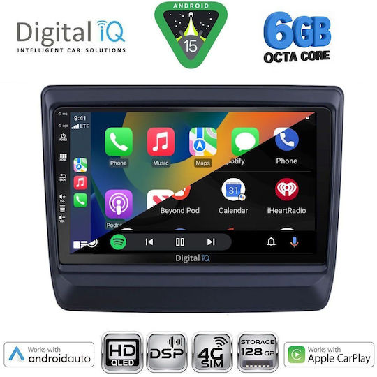 Digital IQ Car Audio System Isuzu D-Max 2020-2026 Bluetooth USB Wi-Fi GPS Apple CarPlay Android Auto with 9 Inch Touch Screen DIGITAL IQ BXF 17256 CPAA
