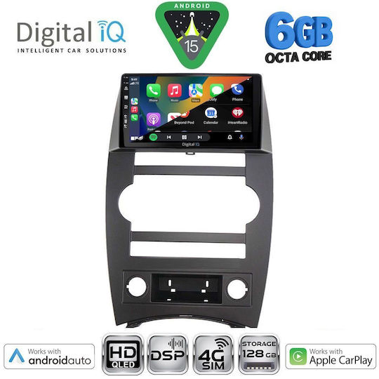Digital IQ Auto-Audiosysteme für Jeep Commander 2007-2009 mit Touchscreen 9" Bluetooth USB WiFi GPS Apple CarPlay Android Auto