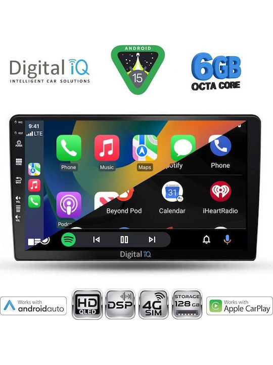 Digital IQ Car Audio System for Kia Ceed 2006-2009 Bluetooth USB WiFi GPS Apple CarPlay Android Auto with 9" Touch Screen