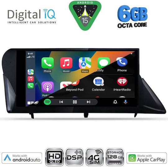 Digital IQ Car Audio System for Lexus RX 2009-2014 Bluetooth USB WiFi GPS Apple CarPlay Android Auto with 9" Touch Screen