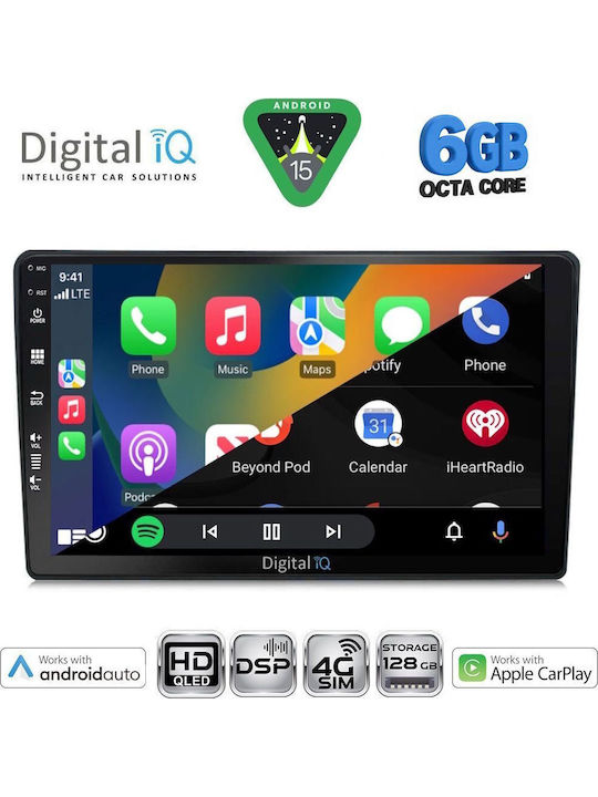 Digital IQ Car Audio System for Mazda 2 2002-2007 Bluetooth USB WiFi GPS Apple CarPlay Android Auto with 9" Touch Screen