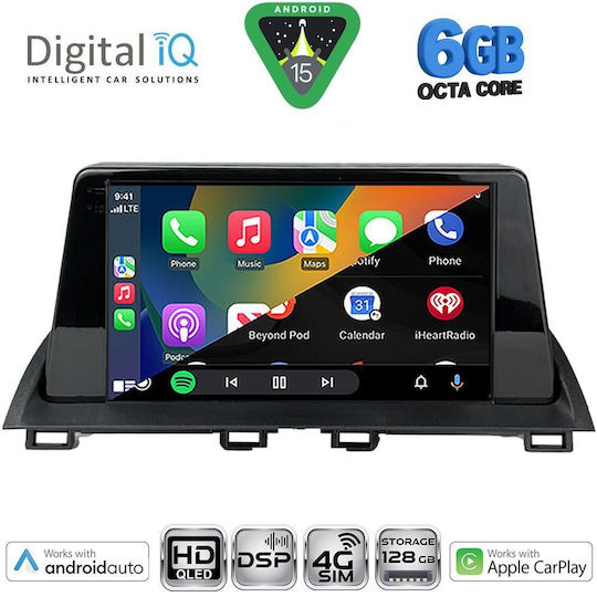 Digital IQ Car Audio System for Mazda 3 2014-2019 Bluetooth USB WiFi GPS Apple CarPlay Android Auto with 9" Touch Screen