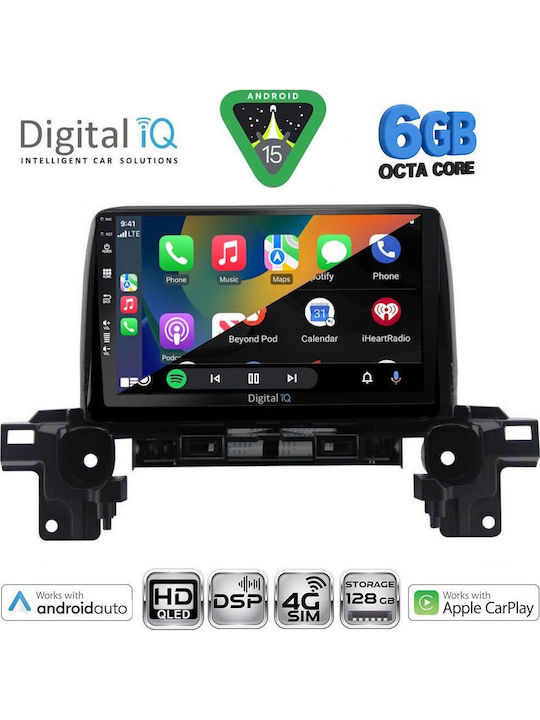 Digital IQ Car Audio System for Mazda CX-5 (Bluetooth/USB/WiFi/GPS/Apple CarPlay/Android Auto) with 9" Touch Screen