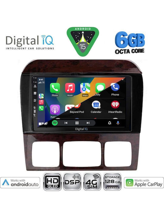 Digital IQ Car Audio System for Mercedes-Benz S Class 1998-2005 Bluetooth USB WiFi GPS Apple CarPlay Android Auto with 9" Touch Screen