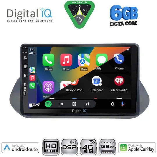 Digital IQ Car Audio System for Nissan Qashqai Bluetooth USB WiFi GPS Apple CarPlay Android Auto with 10" Touch Screen