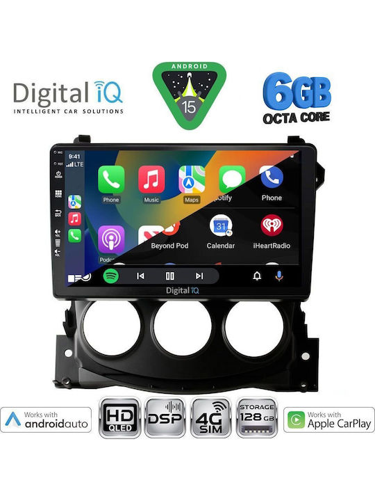 Digital IQ Car Audio System for Nissan 370Z 2009-2012 Bluetooth USB WiFi GPS Apple CarPlay Android Auto with 9" Touch Screen