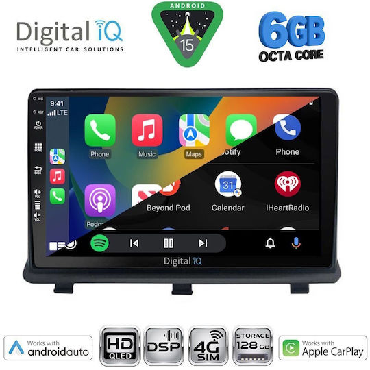 Digital IQ Ηχοσύστημα Αυτοκινήτου για Opel Antara 2006-2016 (Bluetooth/USB/WiFi/GPS/Apple-Carplay/Android-Auto) με Οθόνη Αφής 9"