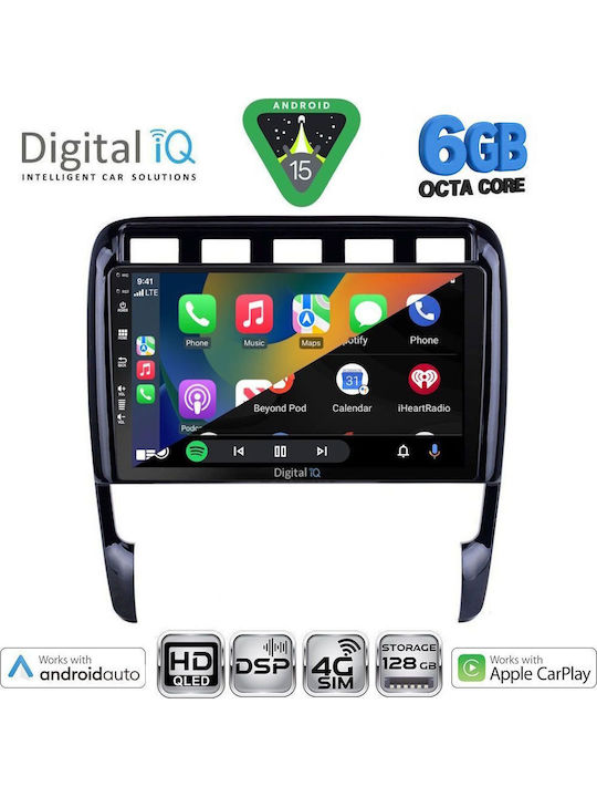 Digital IQ Ηχοσύστημα Αυτοκινήτου για Porsche Cayenne 2002-2011 (Bluetooth/USB/WiFi/GPS/Apple-Carplay/Android-Auto) με Οθόνη Αφής 9"