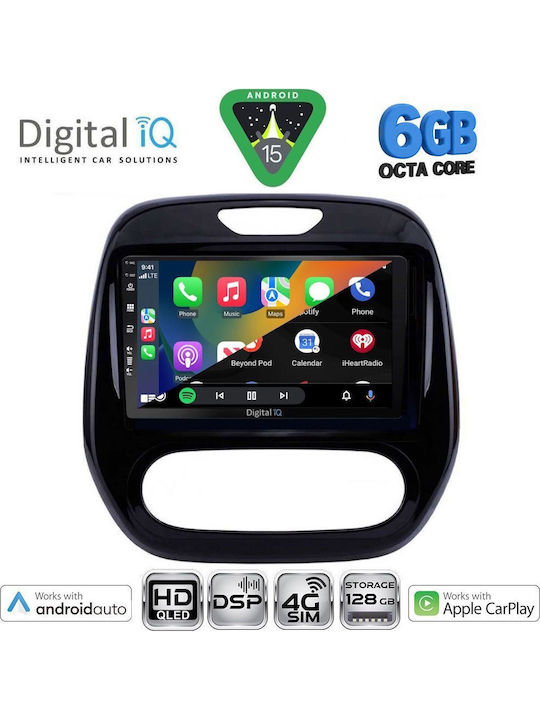 Digital IQ Car Audio System for Renault Captur 2013-2019 Bluetooth USB WiFi GPS Apple CarPlay Android Auto with 9" Touch Screen