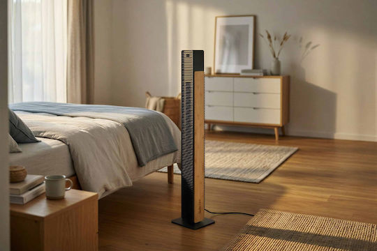 Stadler Form Nick Tower Fan 30W with Remote Control Black