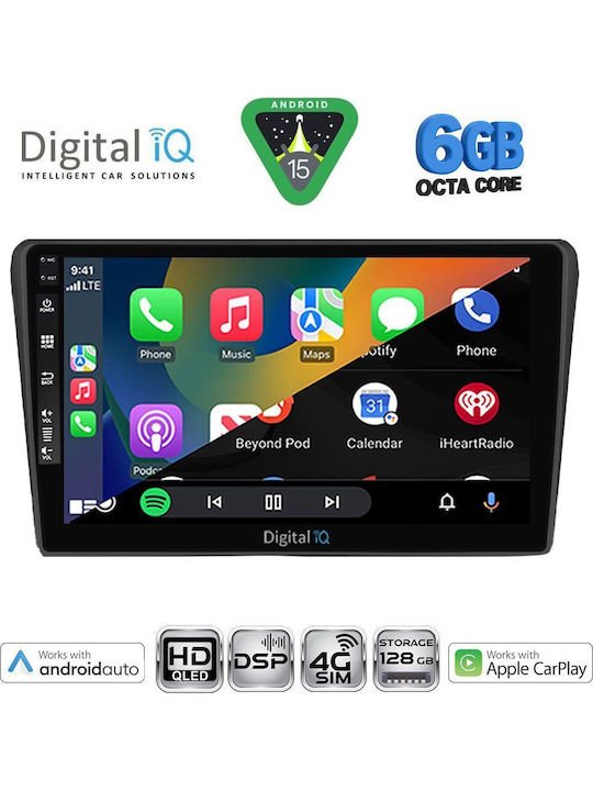 Digital IQ Car Audio System for Toyota Avensis 2003-2009 Bluetooth USB WiFi GPS Apple CarPlay Android Auto with 9" Touch Screen