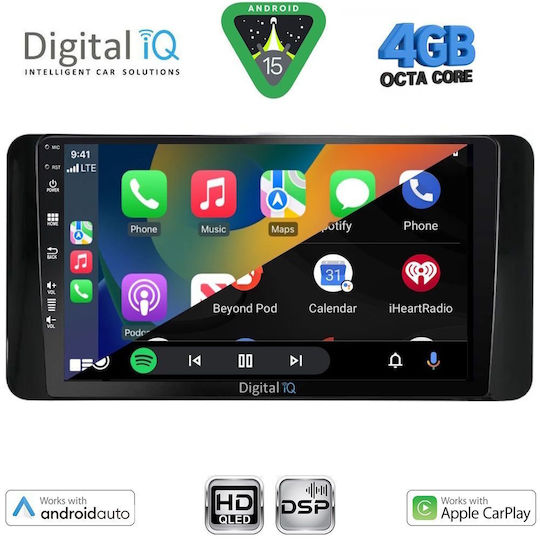 Digital IQ Car Audio System for Toyota Land Cruiser Bluetooth USB WiFi GPS Apple CarPlay Android Auto with 10" Touch Screen