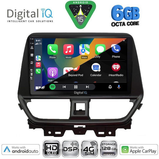 Digital IQ Ηχοσύστημα Αυτοκινήτου για Suzuki Baleno 2022 (Bluetooth/USB/WiFi/GPS/Apple-Carplay/Android-Auto) με Οθόνη Αφής 9"