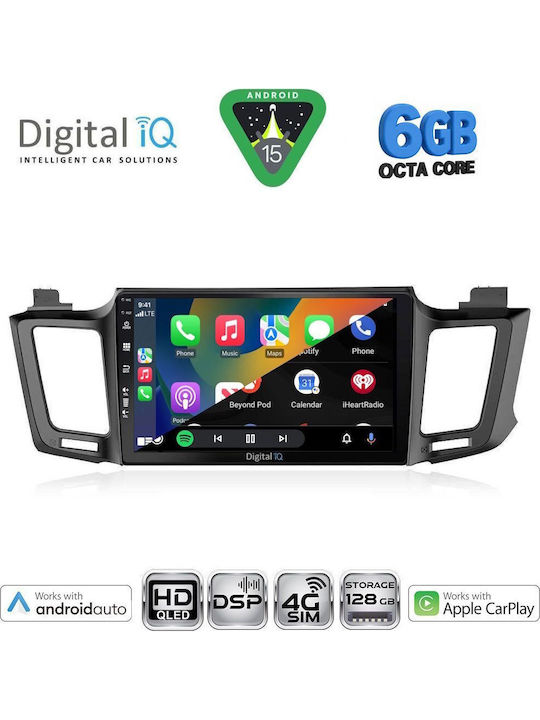 Digital IQ Car Audio System for Toyota RAV 4 2013-2019 (Bluetooth/USB/WiFi/GPS/Apple CarPlay/Android Auto) with 10" Touch Screen
