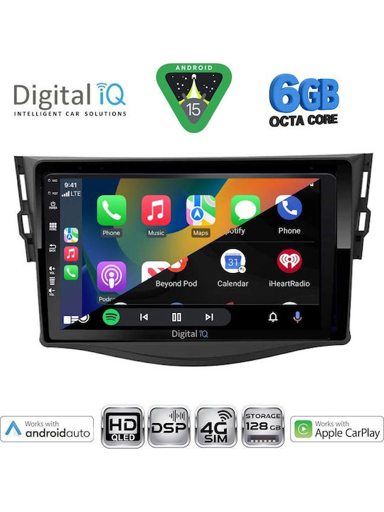 Digital IQ Car Audio System for Toyota RAV 4 2006-2012 (Bluetooth/USB/WiFi/GPS/Apple CarPlay/Android Auto) with 9" Touch Screen