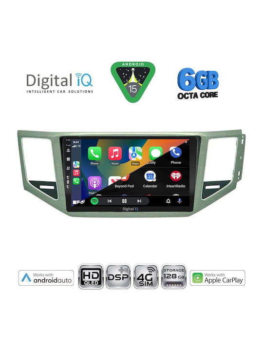 Digital IQ Car Audio System for Mercedes-Benz SL Volkswagen Golf Sportsvan 2014-2021 Bluetooth USB WiFi GPS Apple CarPlay Android Auto with 10" Touch Screen