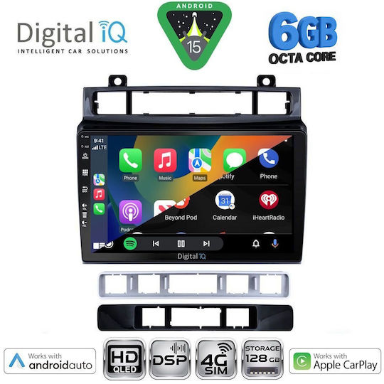 Digital IQ Ηχοσύστημα Αυτοκινήτου για Volkswagen Touareg 2011-2018 (Bluetooth/USB/WiFi/GPS/Apple-Carplay/Android-Auto) με Οθόνη Αφής 9"