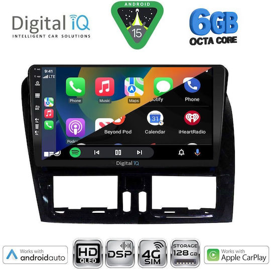 Digital IQ Car Audio System for Volvo XC 60 2009-2017 Bluetooth USB WiFi GPS Apple CarPlay Android Auto with 9" Touch Screen