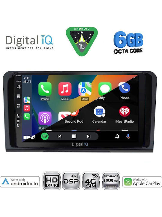 Digital IQ Car Audio System for Mercedes-Benz ML / GL Class 2005-2011 Bluetooth USB WiFi GPS Apple CarPlay Android Auto with 9" Touch Screen