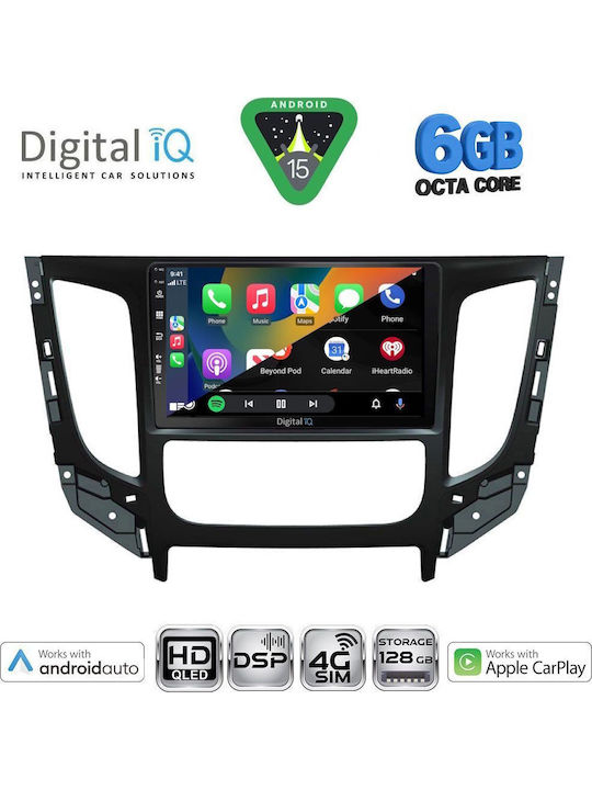 Digital IQ Car Audio System for Mitsubishi L200 2015-2019 with Clima (Bluetooth/USB/WiFi/GPS/Apple CarPlay/Android Auto) with 9" Touch Screen