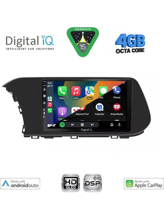 Digital IQ Ηχοσύστημα Αυτοκινήτου για Hyundai i20 / Bayon (Bluetooth/USB/WiFi/GPS/Apple-Carplay/Android-Auto) με Οθόνη Αφής 10"