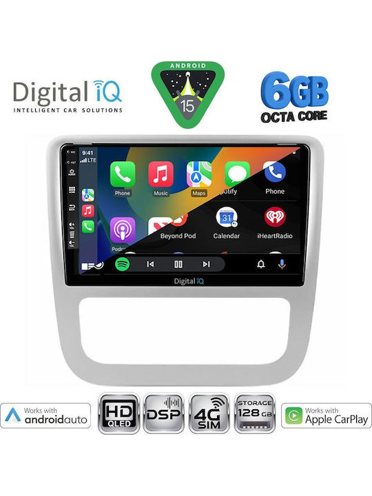 Digital IQ Car Audio System for Volkswagen Eos / Scirocco 2006 with Clima (Bluetooth/USB/WiFi/GPS/Apple CarPlay/Android Auto) with 9" Touch Screen