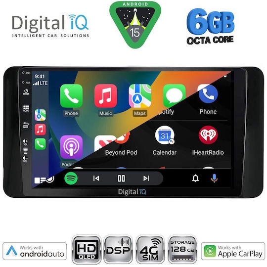 Digital IQ Car Audio System for Skoda Kamiq 2018-2021 Bluetooth USB Wi-Fi GPS Apple CarPlay Android Auto with 10" Touch Screen DIGITAL IQ BXF 17586 CPAA