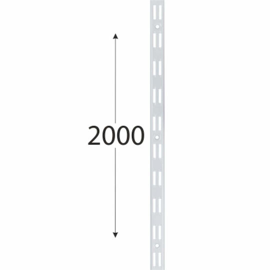 Doppeltes Regal 2000mm Weiß