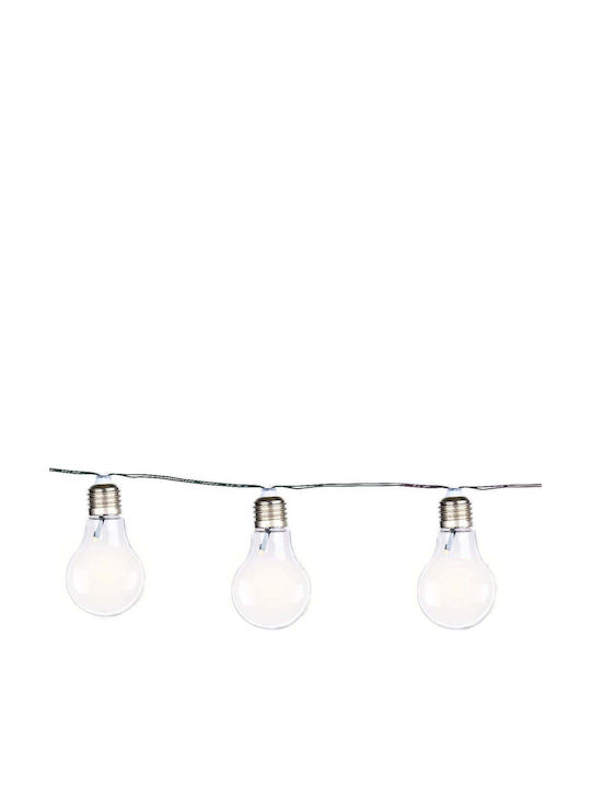 Соларни Лампи 10 LED 4.7м Бели