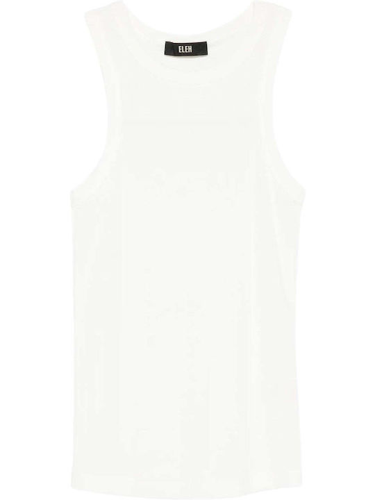 Bluza Damă Fără Mâneci Albă