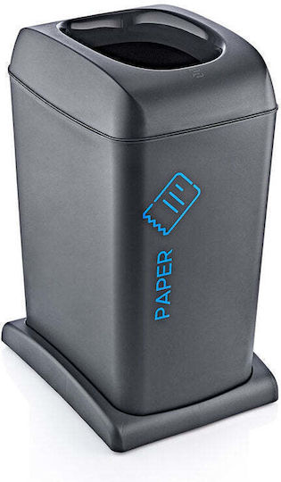 Horecano Coș de gunoi din plastic gri 40 l