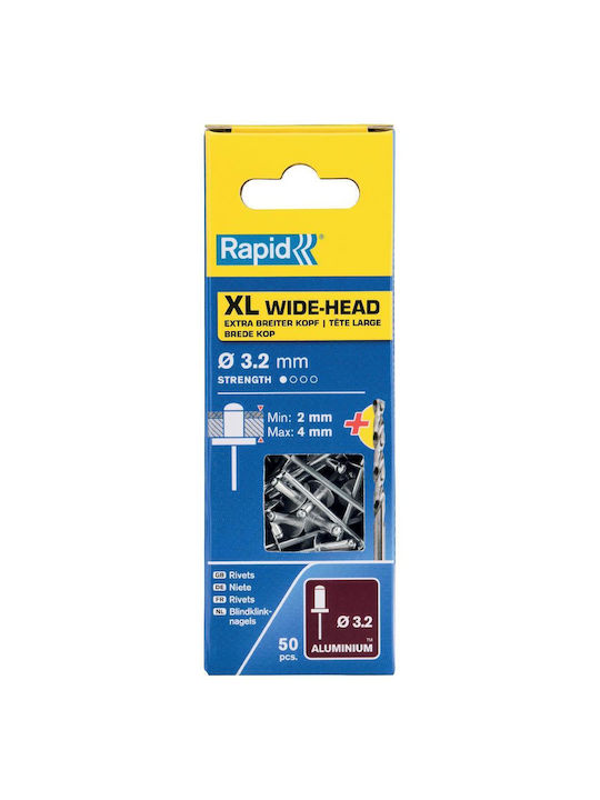 Πριτσίνια Αλουμινίου M3.2x8mm