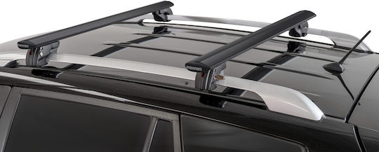 Menabo Car Roof Bars Aluminum Fender 118 Cm Black Color Mahindra Scorpio 4 Doors 2002> Raised Rails 2 Pieces 14660/mb Mp.14660/mb-147