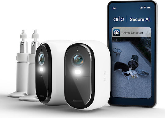 Arlo E3 HD Surveillance System 2 Wireless IP Cameras 1080p