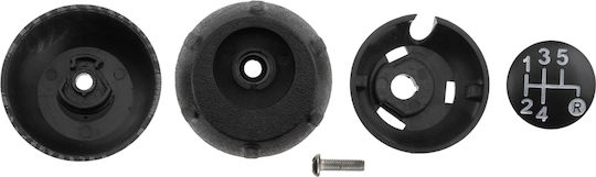 NTY Buton schimbător viteze pentru Fiat 500 2007+ Negru