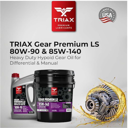 Ulei Transmisie Manuala Si Diferential Triax Hd Gear Premium 80w-90 Api Gl-5 Ls 3.78l