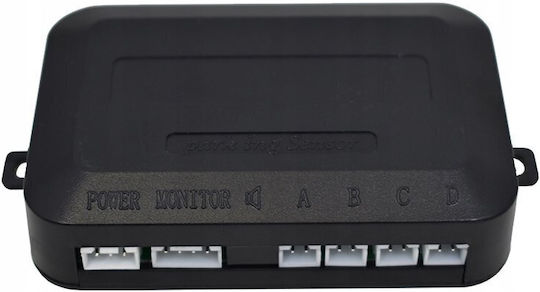M-Tech Σύστημα Παρκαρίσματος Αυτοκινήτου με Buzzer και 4 Αισθητήρες 18mm σε Λευκό Χρώμα