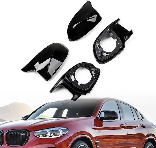 Комплект от 2 броя M-стил странични капаци за огледала за BMW X3 X4 X5 X6 X7 G01 G02 G05 G07 F97 F98 F95 F96