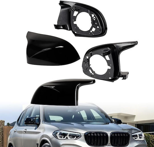 Комплект от 2 броя M-стил странични капаци за огледала за BMW X3 X4 X5 X6 X7 G01 G02 G05 G07 F97 F98 F95 F96