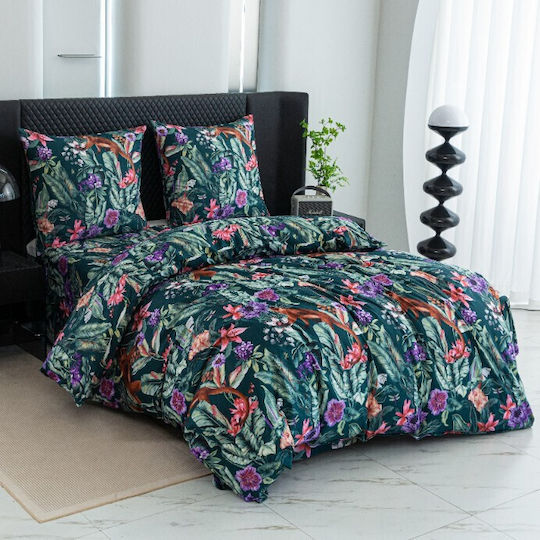 Cotton Market Подредба Едно 140x200 см Зелена